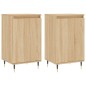vidaXL Aparadores 2 uds madera de ingeniería roble Sonoma 40x35x70 cm