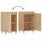 vidaXL Aparadores 2 uds madera de ingeniería roble Sonoma 40x35x70 cm