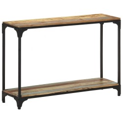vidaXL Mesa consola de madera maciza reciclada 110x30x75 cm 