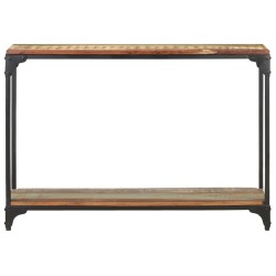 vidaXL Mesa consola de madera maciza reciclada 110x30x75 cm 