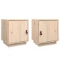 vidaXL Mesitas de noche 2 uds madera maciza de pino 40x34x45 cm vidaXL Mesitas de noche 2 uds madera maciza de pino 40x34x45 cm