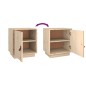vidaXL Mesitas de noche 2 uds madera maciza de pino 40x34x45 cm vidaXL Mesitas de noche 2 uds madera maciza de pino 40x34x45 cm