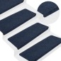vidaXL Alfombrilla autoadhesiva de escalera 15 uds azul 65x24,5x3,5 cm vidaXL Alfombrilla autoadhesiva de escalera 15 uds azul 65x24,5x3,5 cm