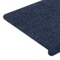 vidaXL Alfombrilla autoadhesiva de escalera 15 uds azul 65x24,5x3,5 cm vidaXL Alfombrilla autoadhesiva de escalera 15 uds azul 65x24,5x3,5 cm
