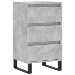 vidaXL Aparador madera de ingeniería gris hormigón 40x35x70 cm
