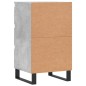 vidaXL Aparador madera de ingeniería gris hormigón 40x35x70 cm vidaXL Aparador madera de ingeniería gris hormigón 40x35x70 cm