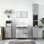 vidaXL Armario de baño madera contrachapada gris hormigón 65x33x60 cm vidaXL Armario de baño madera contrachapada gris hormigón 65x33x60 cm