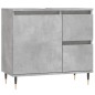 vidaXL Armario de baño madera contrachapada gris hormigón 65x33x60 cm vidaXL Armario de baño madera contrachapada gris hormigón 65x33x60 cm