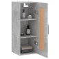 vidaXL Armario de pared madera ingeniería gris hormigón 34,5x34x90 cm vidaXL Armario de pared madera ingeniería gris hormigón 34,5x34x90 cm