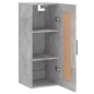 vidaXL Armario de pared madera ingeniería gris hormigón 34,5x34x90 cm vidaXL Armario de pared madera ingeniería gris hormigón 34,5x34x90 cm