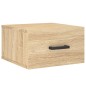 vidaXL Mesitas de noche de pared 2 uds color roble Sonoma 35x35x20 cm vidaXL Mesitas de noche de pared 2 uds color roble Sonoma 35x35x20 cm
