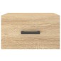 vidaXL Mesitas de noche de pared 2 uds color roble Sonoma 35x35x20 cm vidaXL Mesitas de noche de pared 2 uds color roble Sonoma 35x35x20 cm