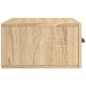 vidaXL Mesitas de noche de pared 2 uds color roble Sonoma 35x35x20 cm vidaXL Mesitas de noche de pared 2 uds color roble Sonoma 35x35x20 cm