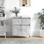 vidaXL Aparador de madera contrachapada gris hormigón 60x35x70 cm vidaXL Aparador de madera contrachapada gris hormigón 60x35x70 cm