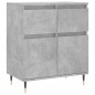vidaXL Aparador de madera contrachapada gris hormigón 60x35x70 cm vidaXL Aparador de madera contrachapada gris hormigón 60x35x70 cm