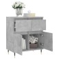 vidaXL Aparador de madera contrachapada gris hormigón 60x35x70 cm vidaXL Aparador de madera contrachapada gris hormigón 60x35x70 cm