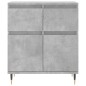 vidaXL Aparador de madera contrachapada gris hormigón 60x35x70 cm vidaXL Aparador de madera contrachapada gris hormigón 60x35x70 cm