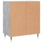 vidaXL Aparador de madera contrachapada gris hormigón 60x35x70 cm vidaXL Aparador de madera contrachapada gris hormigón 60x35x70 cm
