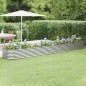 vidaXL Jardinera arriate acero recubrimiento polvo plata 440x80x36 cm vidaXL Jardinera arriate acero recubrimiento polvo plata 440x80x36 cm