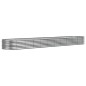 vidaXL Jardinera arriate acero recubrimiento polvo plata 440x80x36 cm vidaXL Jardinera arriate acero recubrimiento polvo plata 440x80x36 cm