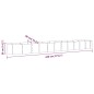 vidaXL Jardinera arriate acero recubrimiento polvo plata 440x80x36 cm vidaXL Jardinera arriate acero recubrimiento polvo plata 440x80x36 cm