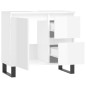 vidaXL Armario de baño madera contrachapada blanco brillo 65x33x60 cm vidaXL Armario de baño madera contrachapada blanco brillo 65x33x60 cm