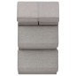 vidaXL Juego de cajas de almacenaje apilables 4 uds tela gris