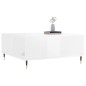 vidaXL Mesa de centro madera contrachapada blanco brillo 80x80x36,5 cm vidaXL Mesa de centro madera contrachapada blanco brillo 80x80x36,5 cm