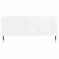 vidaXL Mesa de centro madera contrachapada blanco brillo 80x80x36,5 cm vidaXL Mesa de centro madera contrachapada blanco brillo 80x80x36,5 cm