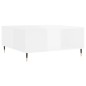 vidaXL Mesa de centro madera contrachapada blanco brillo 80x80x36,5 cm vidaXL Mesa de centro madera contrachapada blanco brillo 80x80x36,5 cm