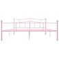 vidaXL Estructura de cama de metal rosa 180x200 cm vidaXL Estructura de cama de metal rosa 180x200 cm