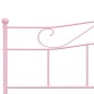 vidaXL Estructura de cama de metal rosa 180x200 cm vidaXL Estructura de cama de metal rosa 180x200 cm
