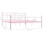 vidaXL Estructura de cama de metal rosa 180x200 cm vidaXL Estructura de cama de metal rosa 180x200 cm