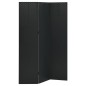 vidaXL Biombo divisor de 3 paneles acero negro 120x180 cm vidaXL Biombo divisor de 3 paneles acero negro 120x180 cm