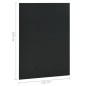 vidaXL Biombo divisor de 3 paneles acero negro 120x180 cm vidaXL Biombo divisor de 3 paneles acero negro 120x180 cm