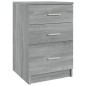 vidaXL Mesita de noche madera contrachapada gris Sonoma 40x40x63 cm vidaXL Mesita de noche madera contrachapada gris Sonoma 40x40x63 cm
