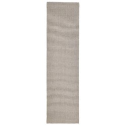 vidaXL Alfombra de sisal natural color arena 80x300 cm