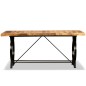 vidaXL Mesa de salón comedor de madera maciza de mango rugosa 180 cm