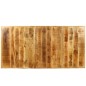 vidaXL Mesa de salón comedor de madera maciza de mango rugosa 180 cm