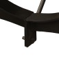 vidaXL Mesa de salón comedor de madera maciza de mango rugosa 180 cm