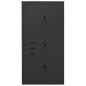 vidaXL Armario de oficina de acero gris antracita 90x40x180 cm