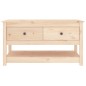 vidaXL Mesa de centro de madera maciza de pino 102x49x55 cm