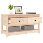 vidaXL Mesa de centro de madera maciza de pino 102x49x55 cm