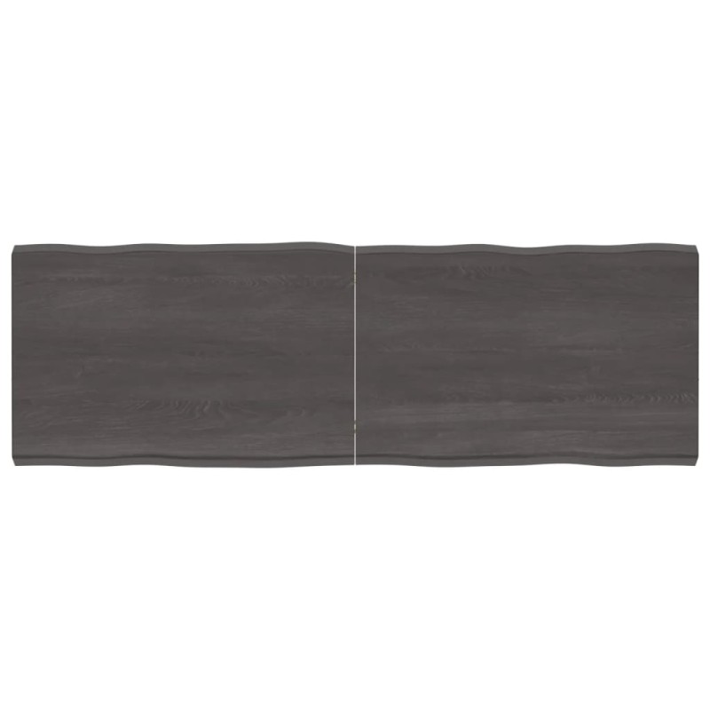 vidaXL Tablero mesa madera tratada borde vivo marrón 180x60x(2-6) cm vidaXL Tablero mesa madera tratada borde vivo marrón 180x60x(2-6) cm