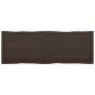 vidaXL Tablero mesa madera tratada borde vivo marrón 180x60x(2-6) cm vidaXL Tablero mesa madera tratada borde vivo marrón 180x60x(2-6) cm