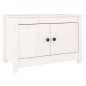 vidaXL Armario zapatero de madera maciza de pino blanco 70x38x45,5 cm vidaXL Armario zapatero de madera maciza de pino blanco 70x38x45,5 cm