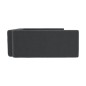 vidaXL Cama de maletero para perros aspecto de lino negro 70x45 cm