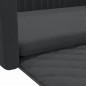 vidaXL Cama de maletero para perros aspecto de lino negro 70x45 cm
