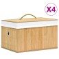 vidaXL Cajas de almacenamiento de bambú 4 unidades vidaXL Cajas de almacenamiento de bambú 4 unidades