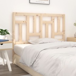 vidaXL Cabecero de cama madera maciza de pino 145,5x4x100 cm